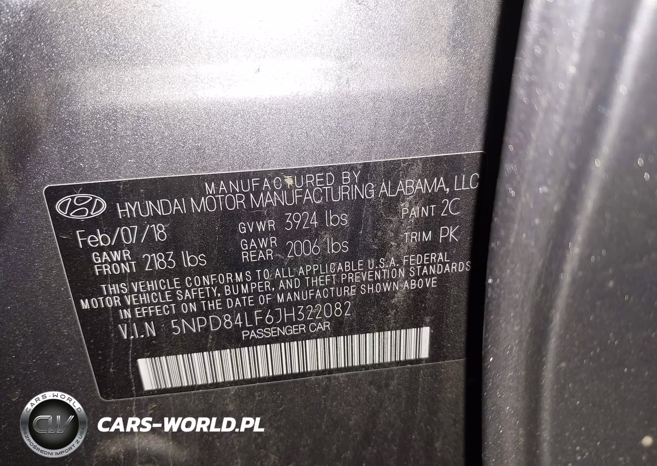 2018 Hyundai Elantra Sel VIN:5NPD84LF6JH322082 - 9