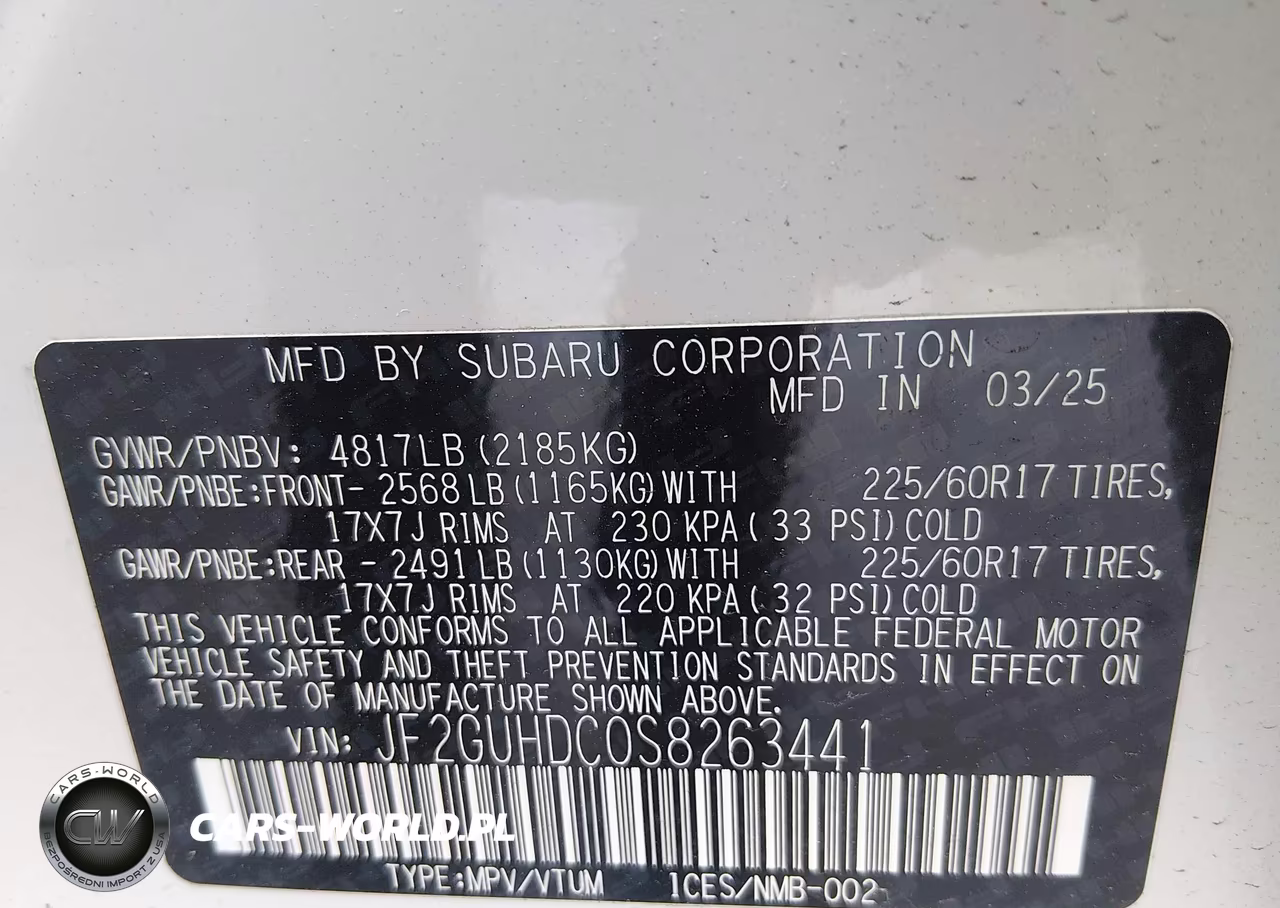 2025 Subaru Crosstrek Premium VIN:JF2GUHDC0S8263441 - 9