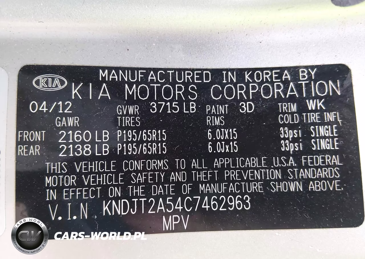 2012 Kia Soul VIN:KNDJT2A54C7462963 - 9