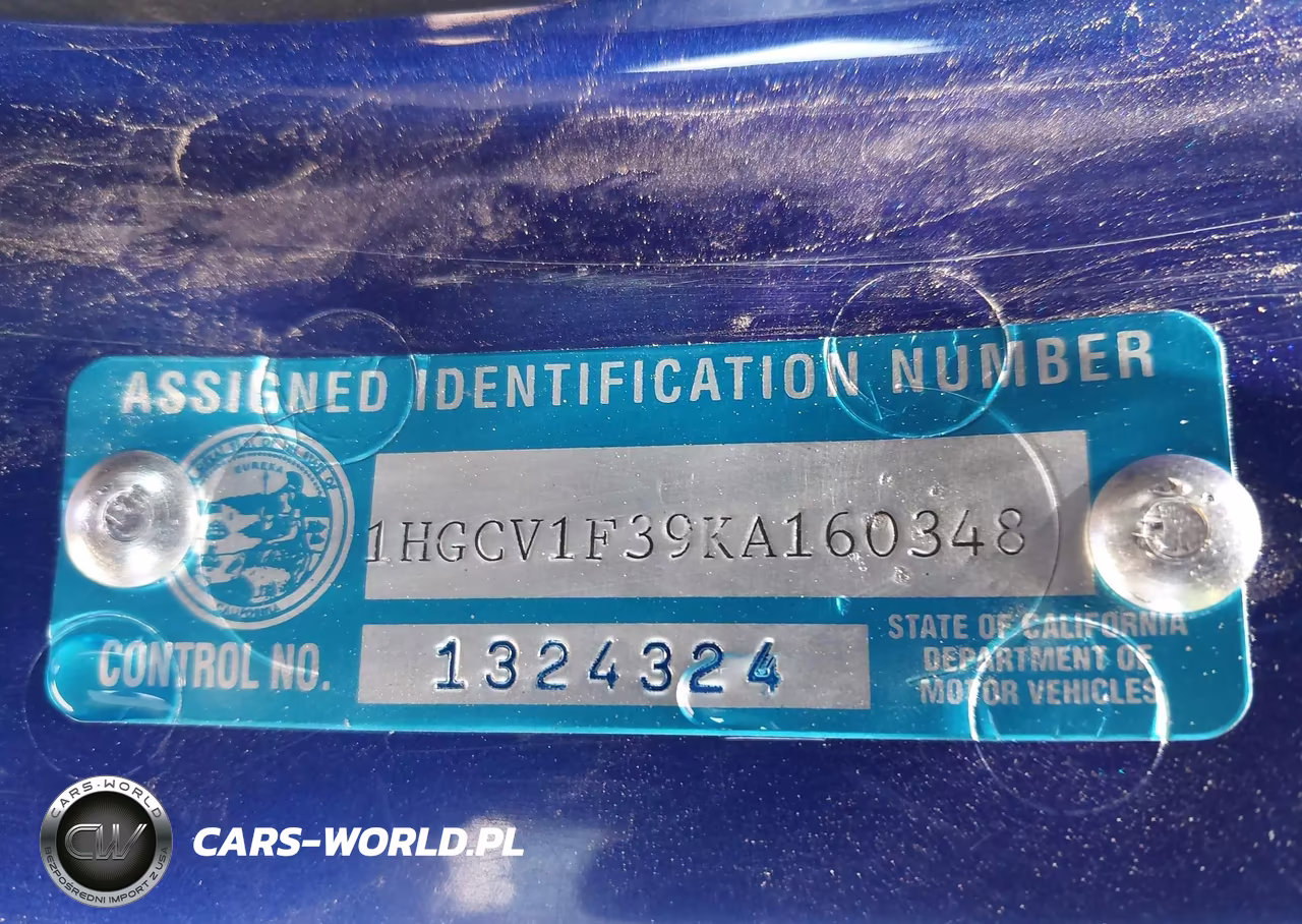 2019 Honda Accord Sport VIN:1HGCV1F39KA160348 - 9