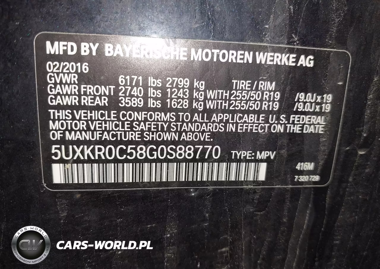 2016 BMW X5 xDrive35I VIN:5UXKR0C58G0S88770 - 9