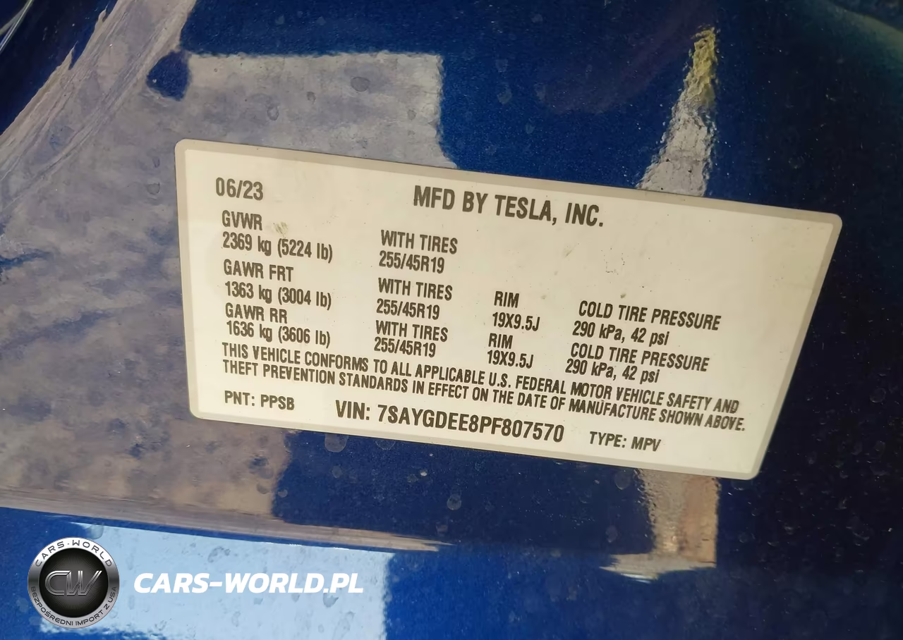 2023 Tesla Model Y Awd-Long Range Dual Motor All-Wheel Drive VIN:7SAYGDEE8PF807570 - 9