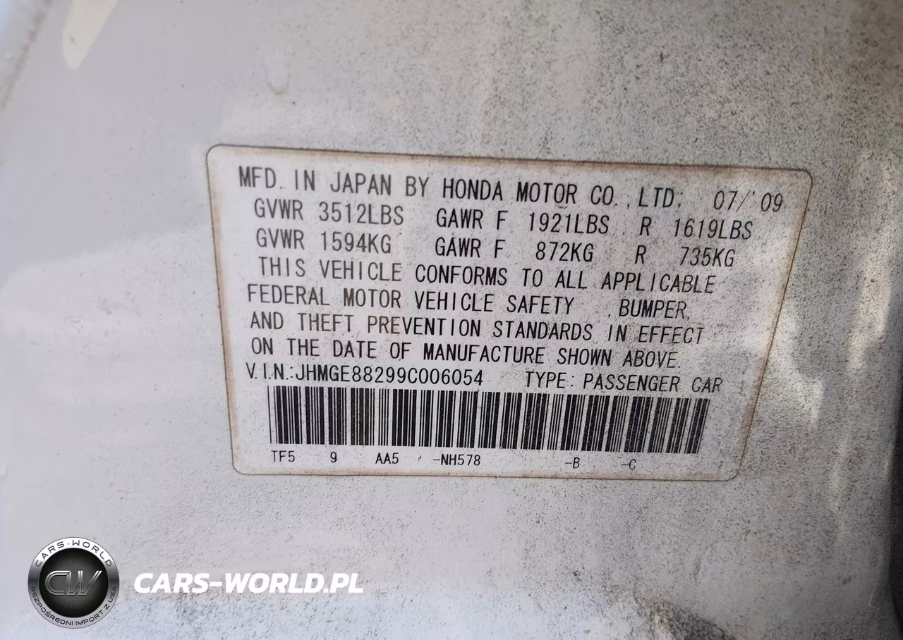 2009 Honda Fit VIN:JHMGE88299C006054 - 9