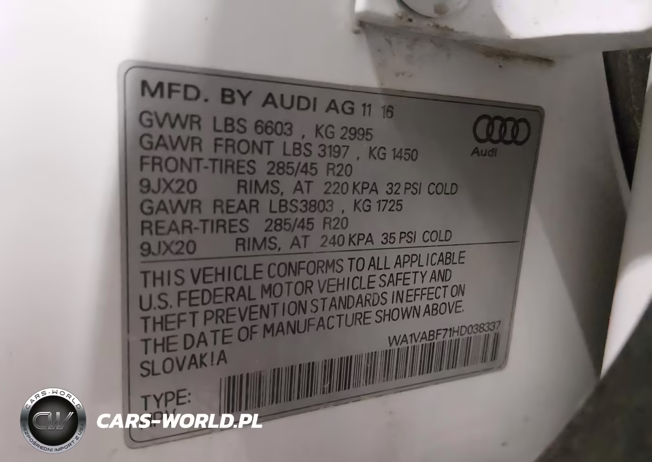 2017 Audi Q7 3.0T Premium VIN:WA1VABF71HD038337 - 9