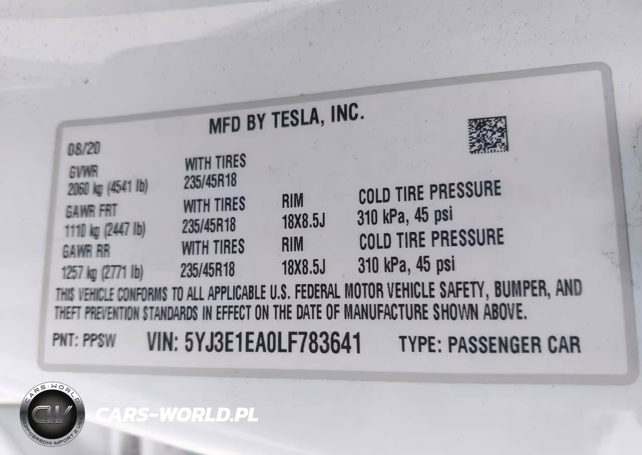 2020 Tesla Model 3 Standard Range Plus Rear-Wheel Drive-Standard Range Rear-Wheel Drive VIN:5YJ3E1EA0LF783641 - 9