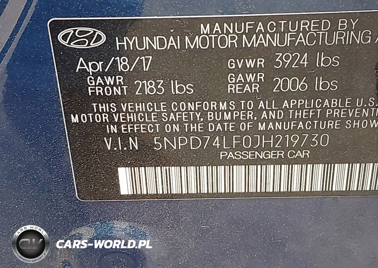 2018 Hyundai Elantra Se VIN:5NPD74LF0JH219730 - 9