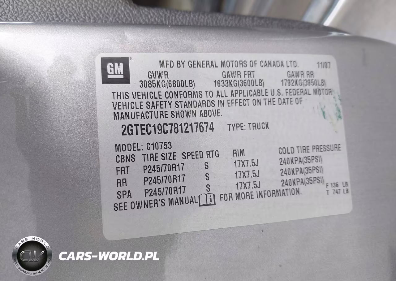 2008 GMC Sierra 1500 Sle1 VIN:2GTEC19C781217674 - 9