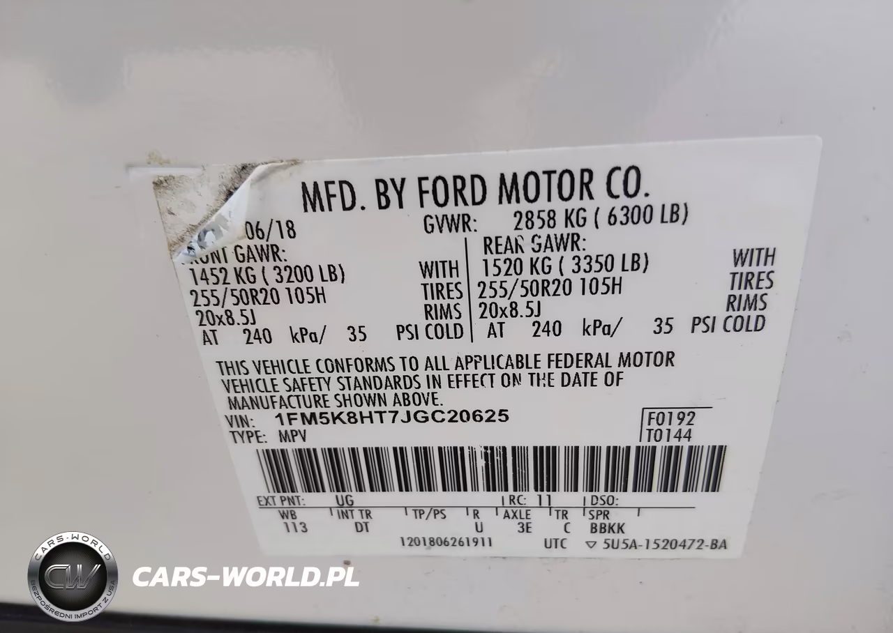 2018 Ford Explorer Platinum VIN:1FM5K8HT7JGC20625 - 9