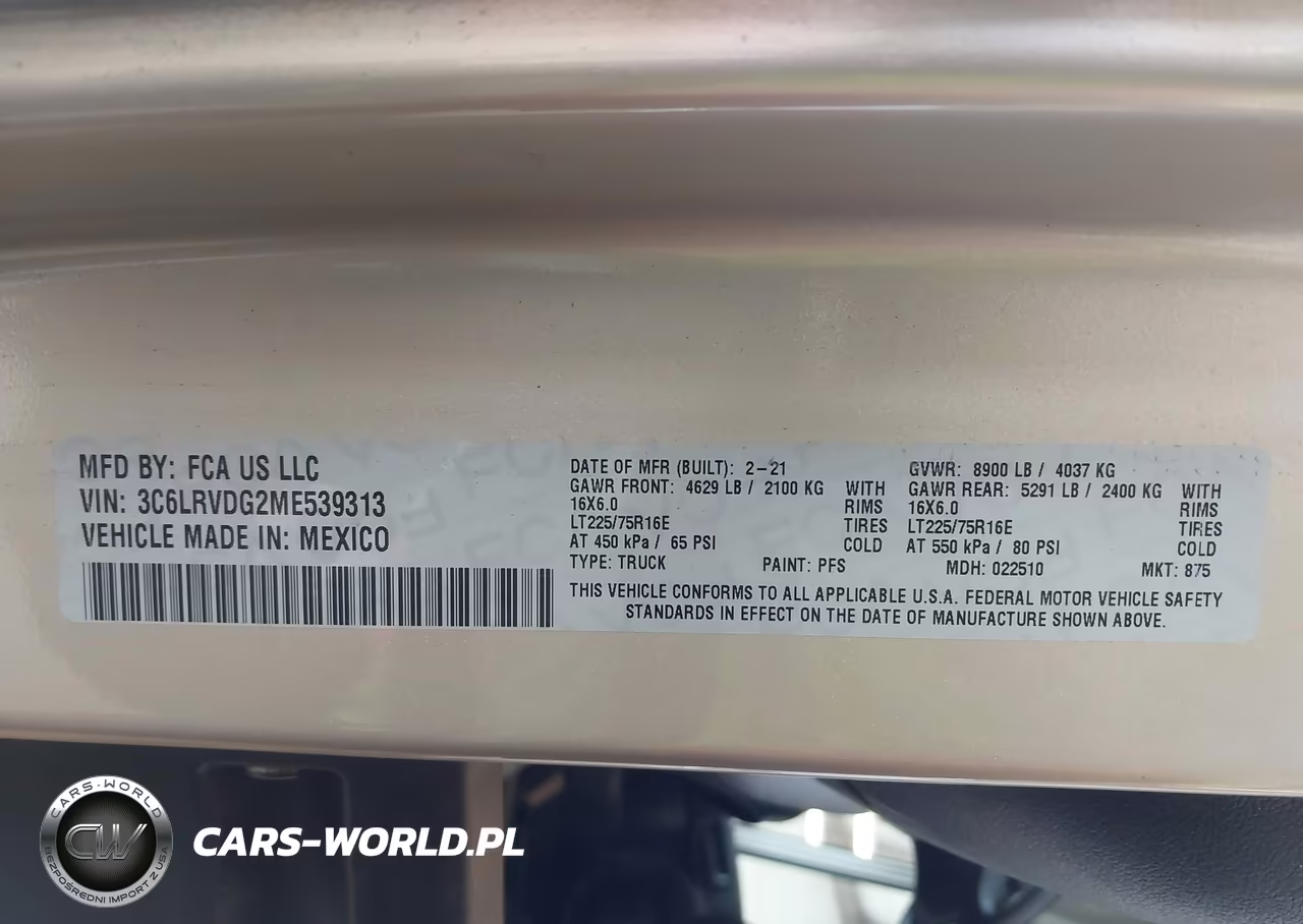 2021 Ram Promaster 2500 High Roof 159 Wb VIN:3C6LRVDG2ME539313 - 9