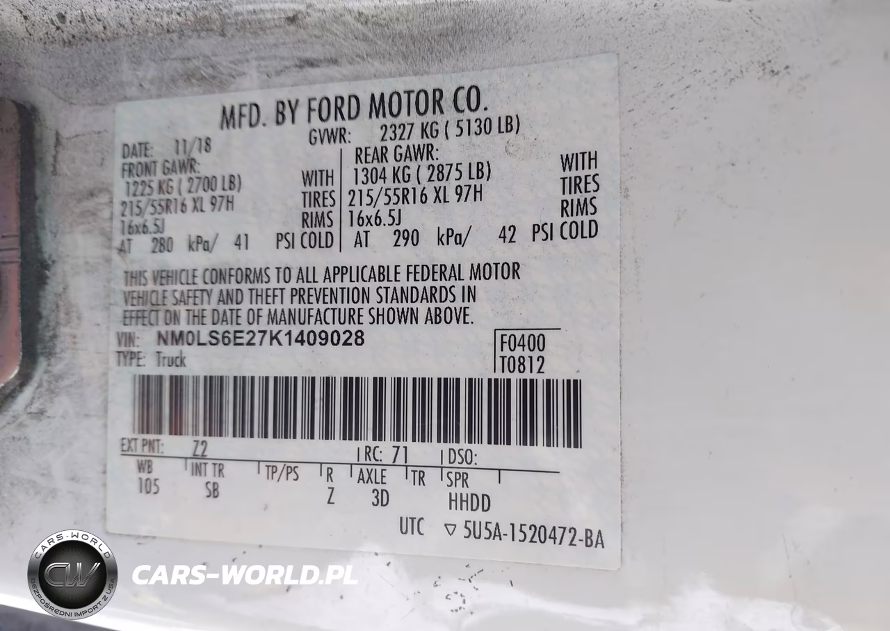 2019 Ford Transit Connect Xl VIN:NM0LS6E27K1409028 - 9
