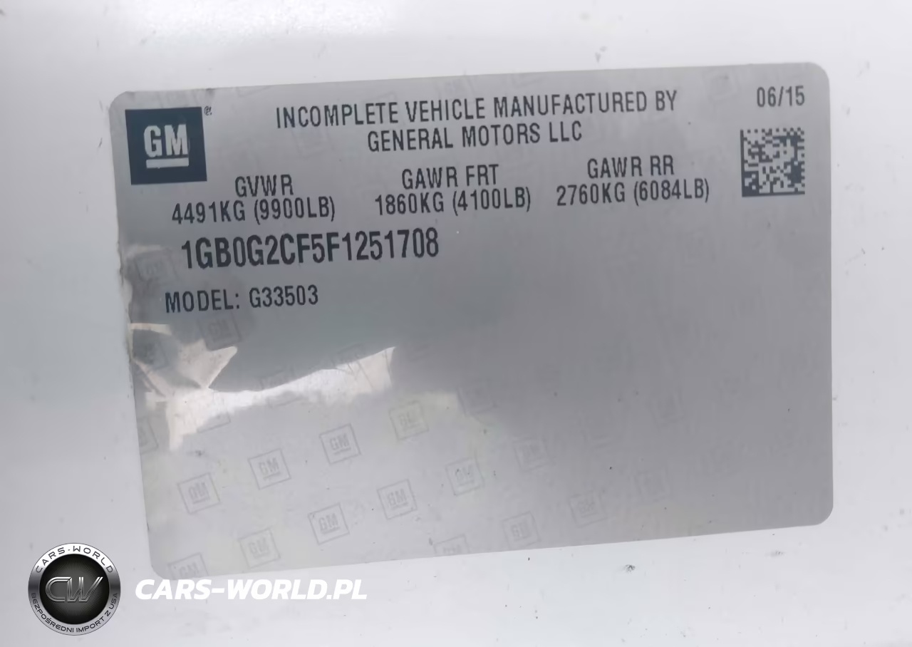 2015 Chevrolet Express Cutaway 3500 VIN:1GB0G2CF5F1251708 - 8