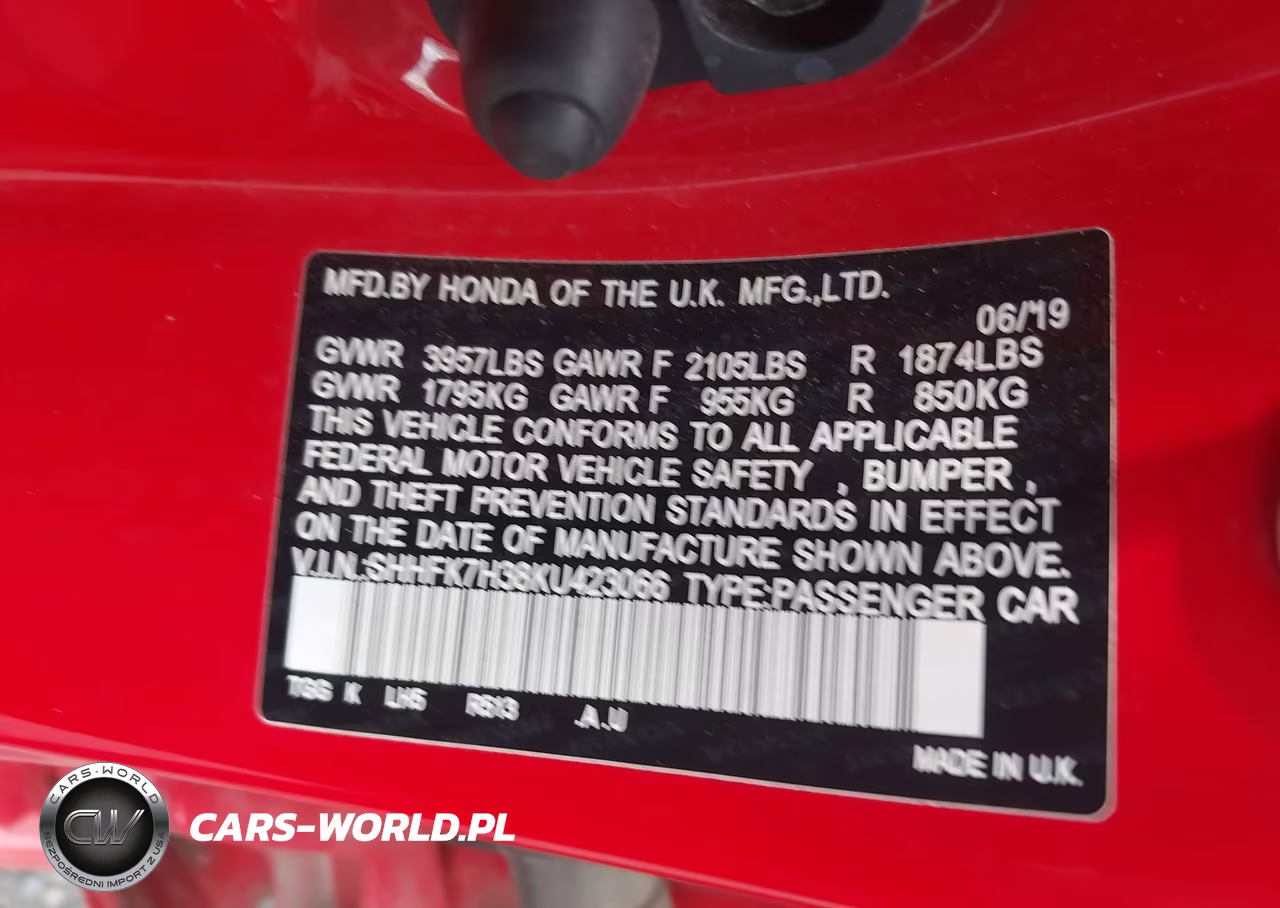 2019 Honda Civic Lx VIN:SHHFK7H38KU423066 - 9