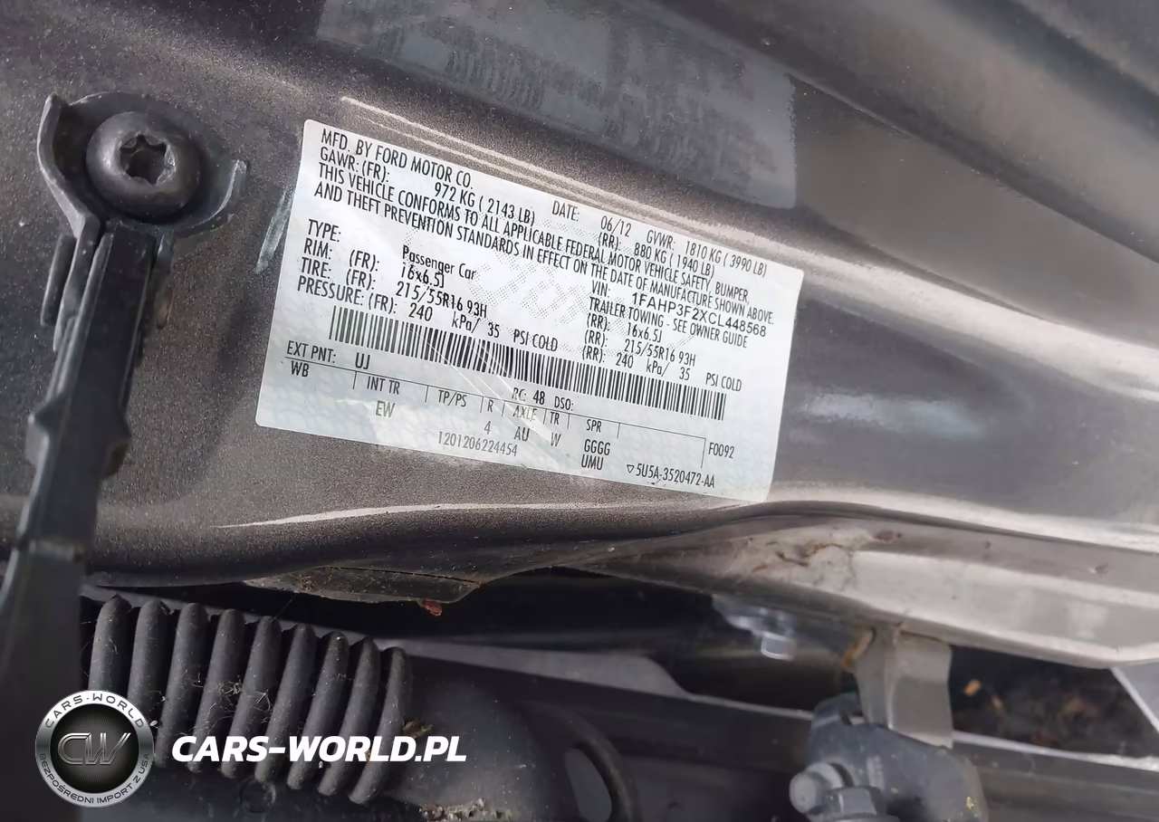 2012 Ford Focus Se VIN:1FAHP3F2XCL448568 - 9
