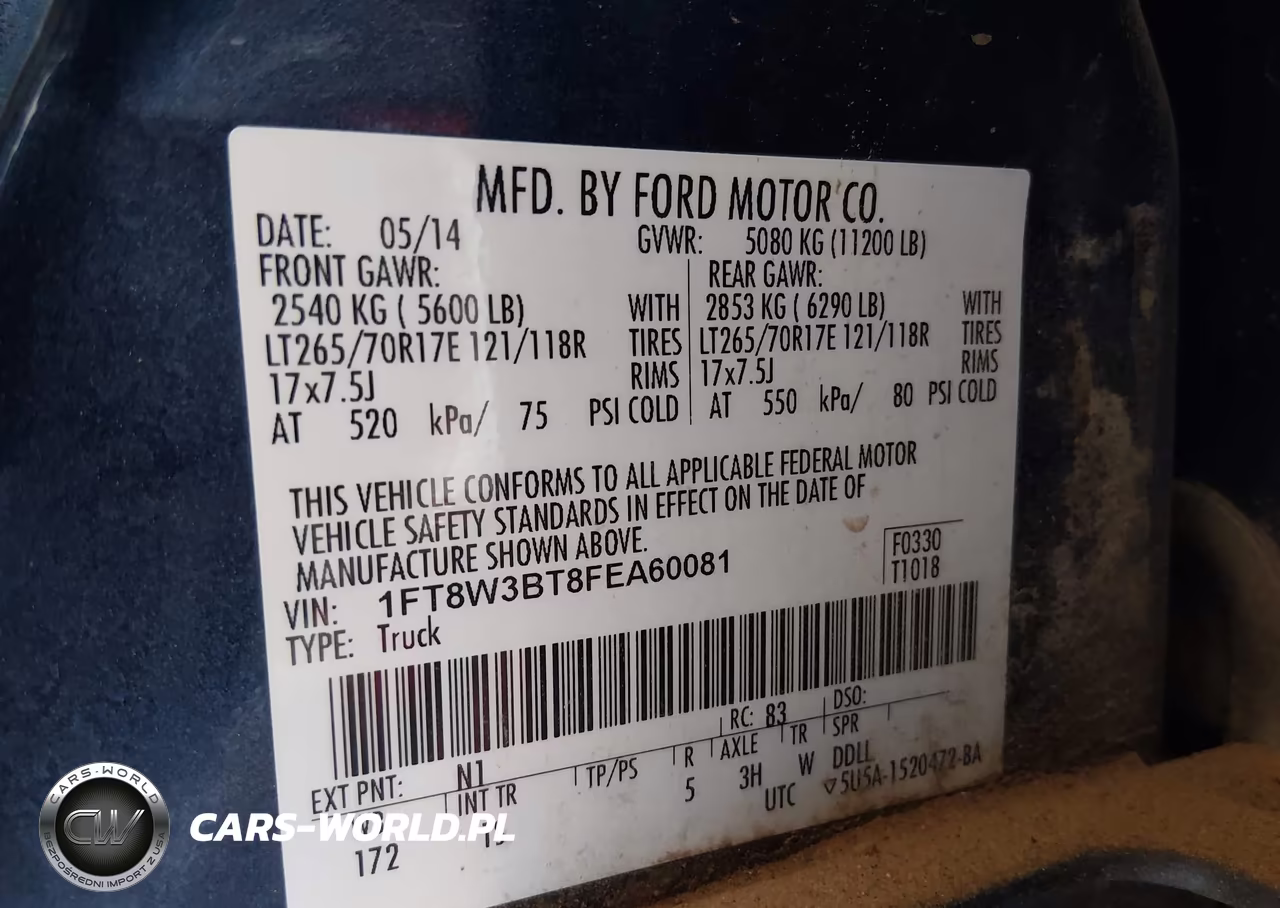 2015 Ford F-350 Xl VIN:1FT8W3BT8FEA60081 - 9