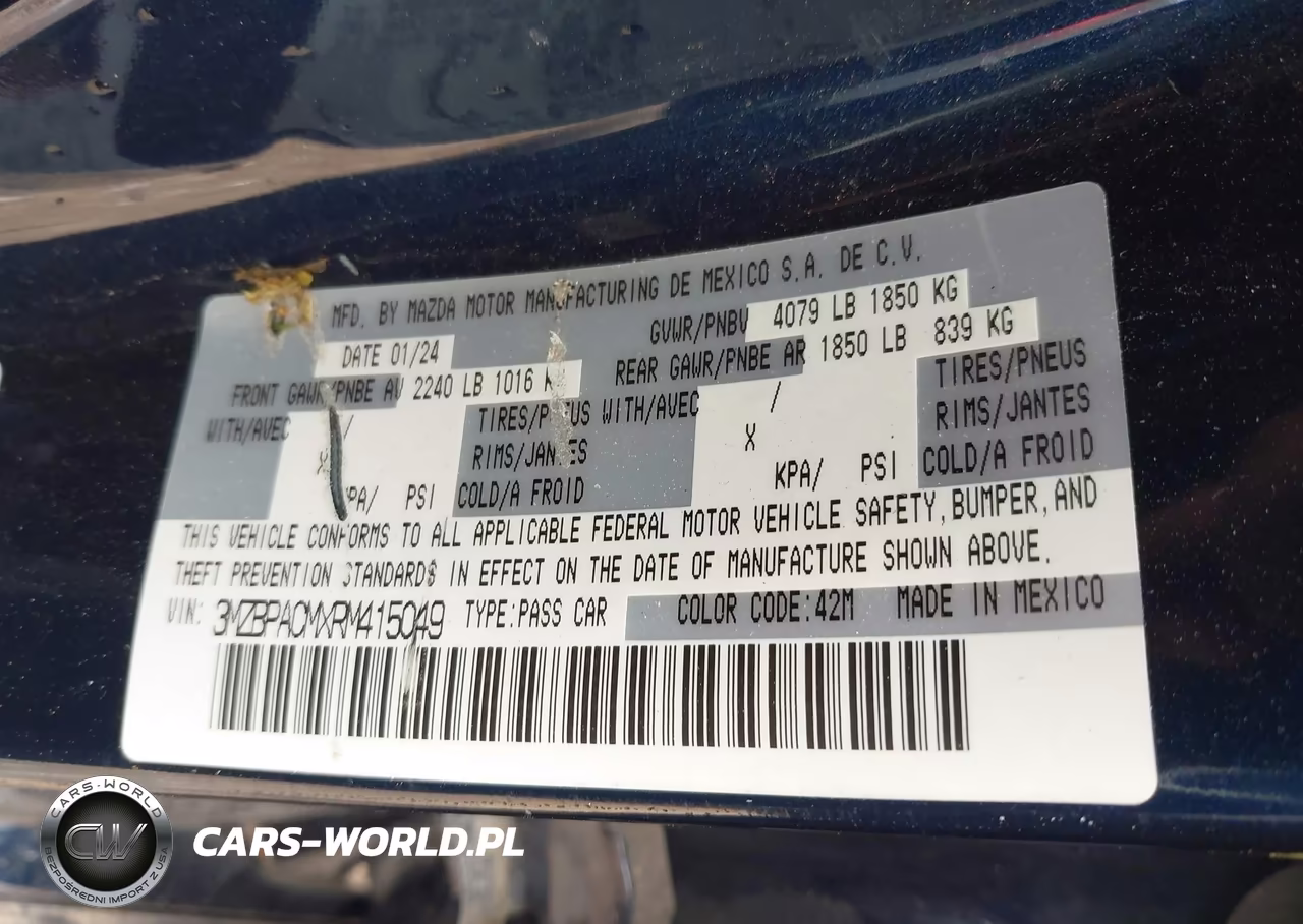 2024 Mazda Mazda3 2.5 S Preferred VIN:3MZBPACMXRM415049 - 9