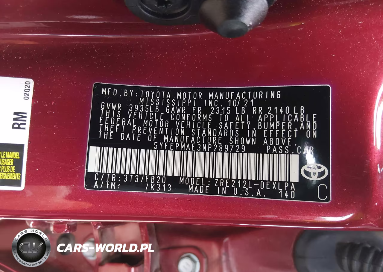 2022 Toyota Corolla Le VIN:5YFEPMAE3NP289729 - 9