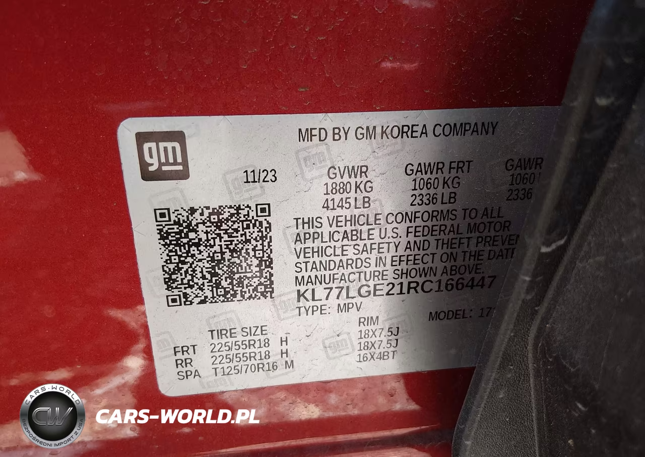 2024 Chevrolet Trax Fwd 1Rs VIN:KL77LGE21RC166447 - 9