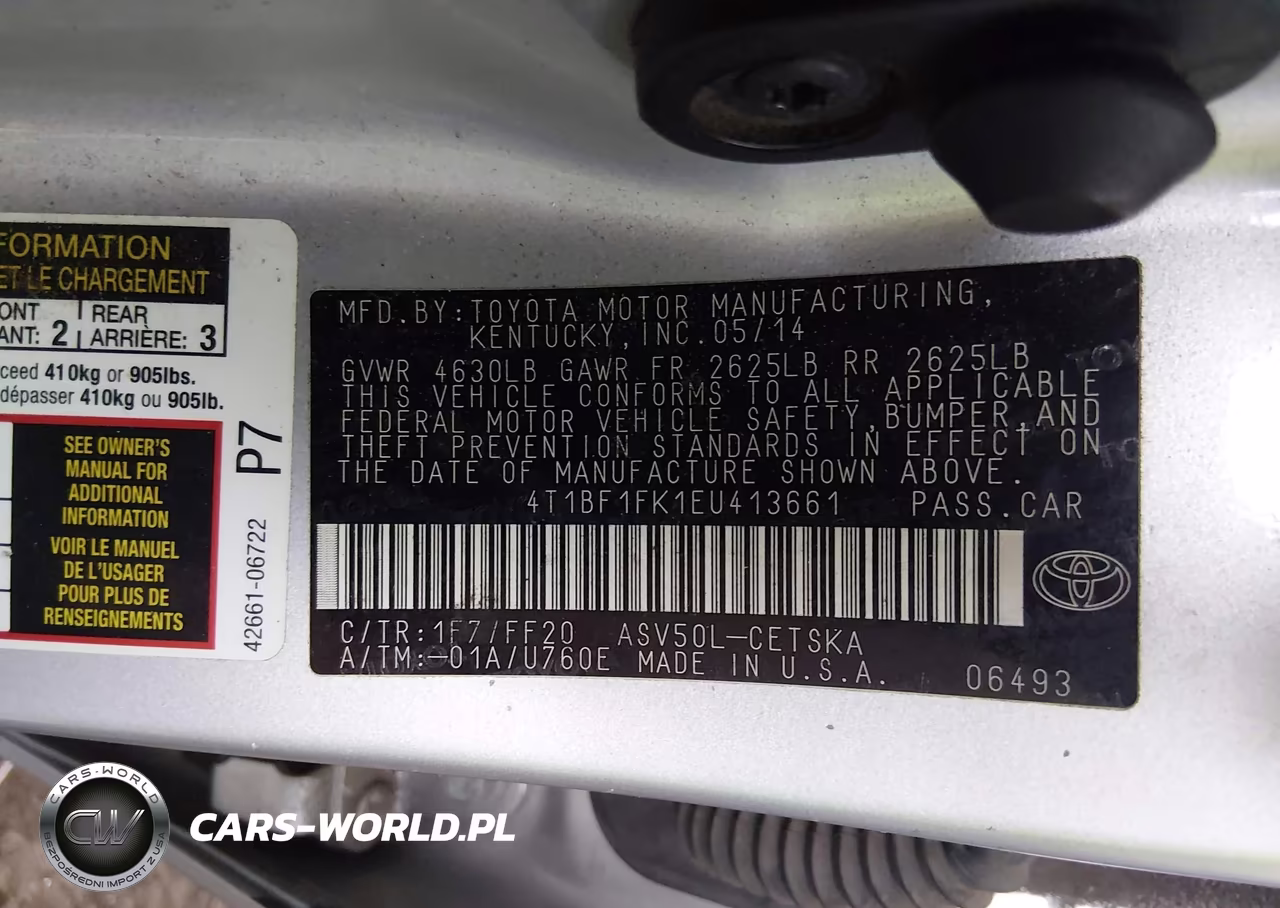 2014 Toyota Camry Se VIN:4T1BF1FK1EU413661 - 9