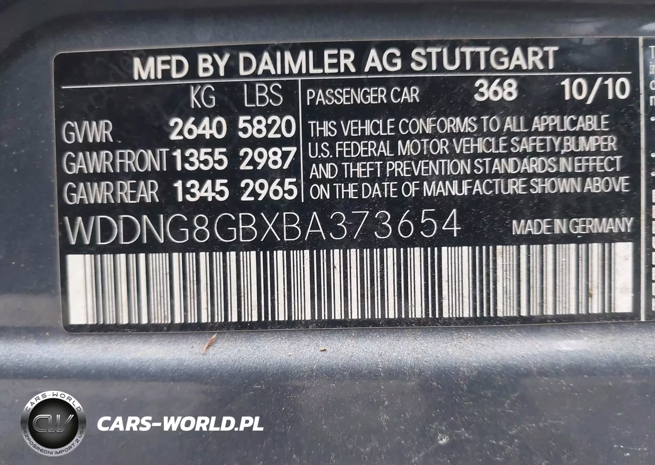 2011 Mercedes-Benz S 550 4Matic VIN:WDDNG8GBXBA373654 - 9