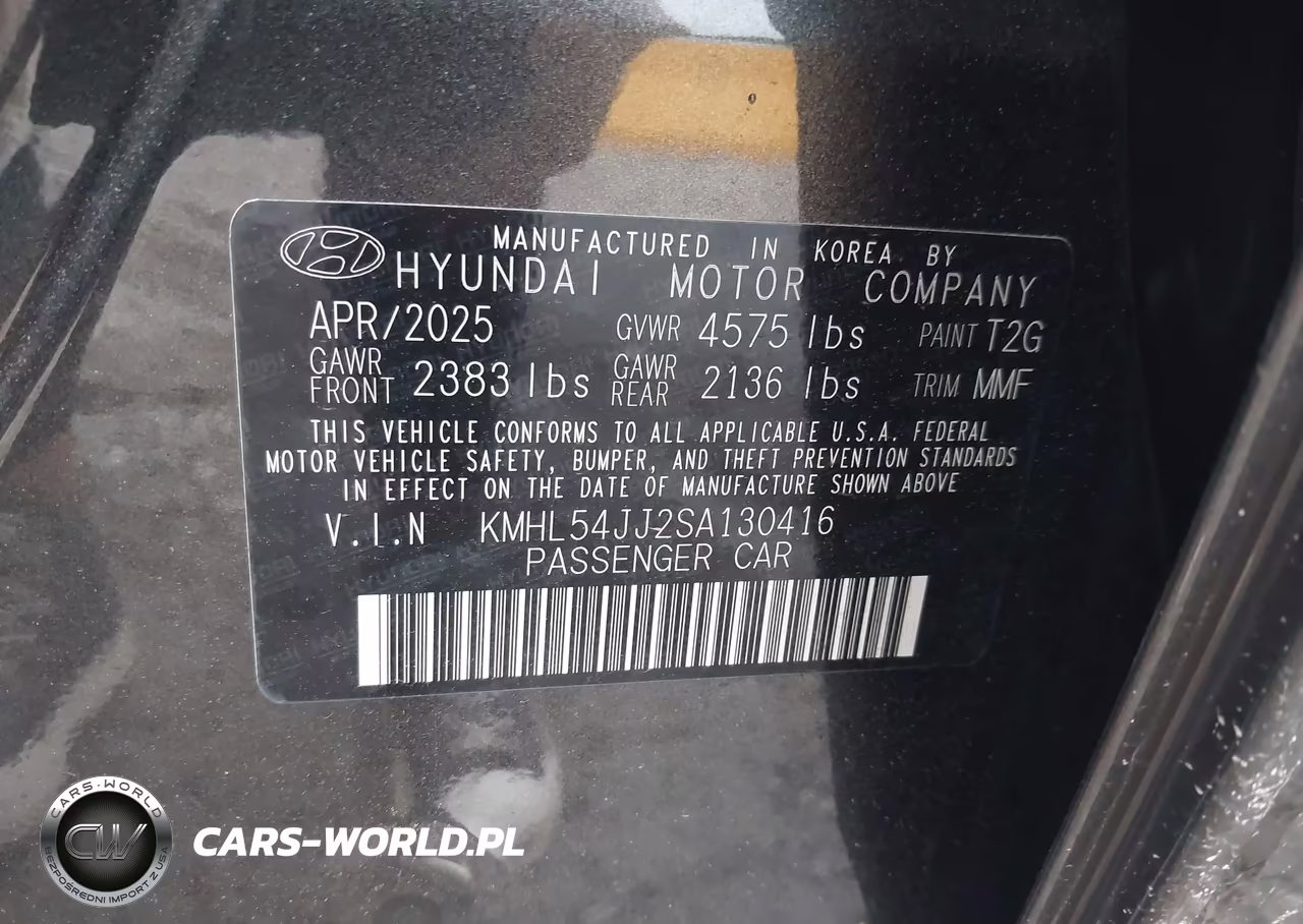 2025 Hyundai Sonata Hybrid Limited VIN:KMHL54JJ2SA130416 - 9