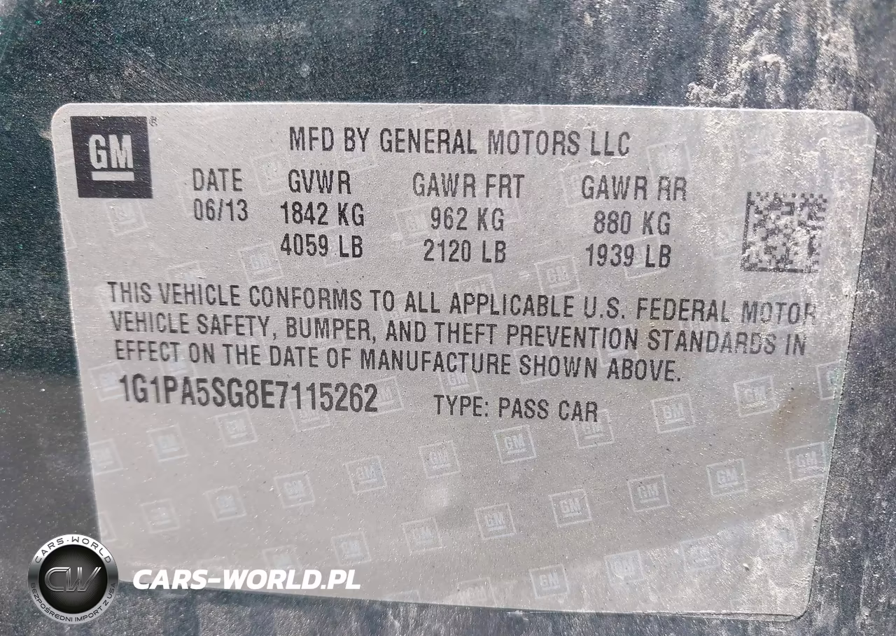 2014 Chevrolet Cruze Ls Auto VIN:1G1PA5SG8E7115262 - 9