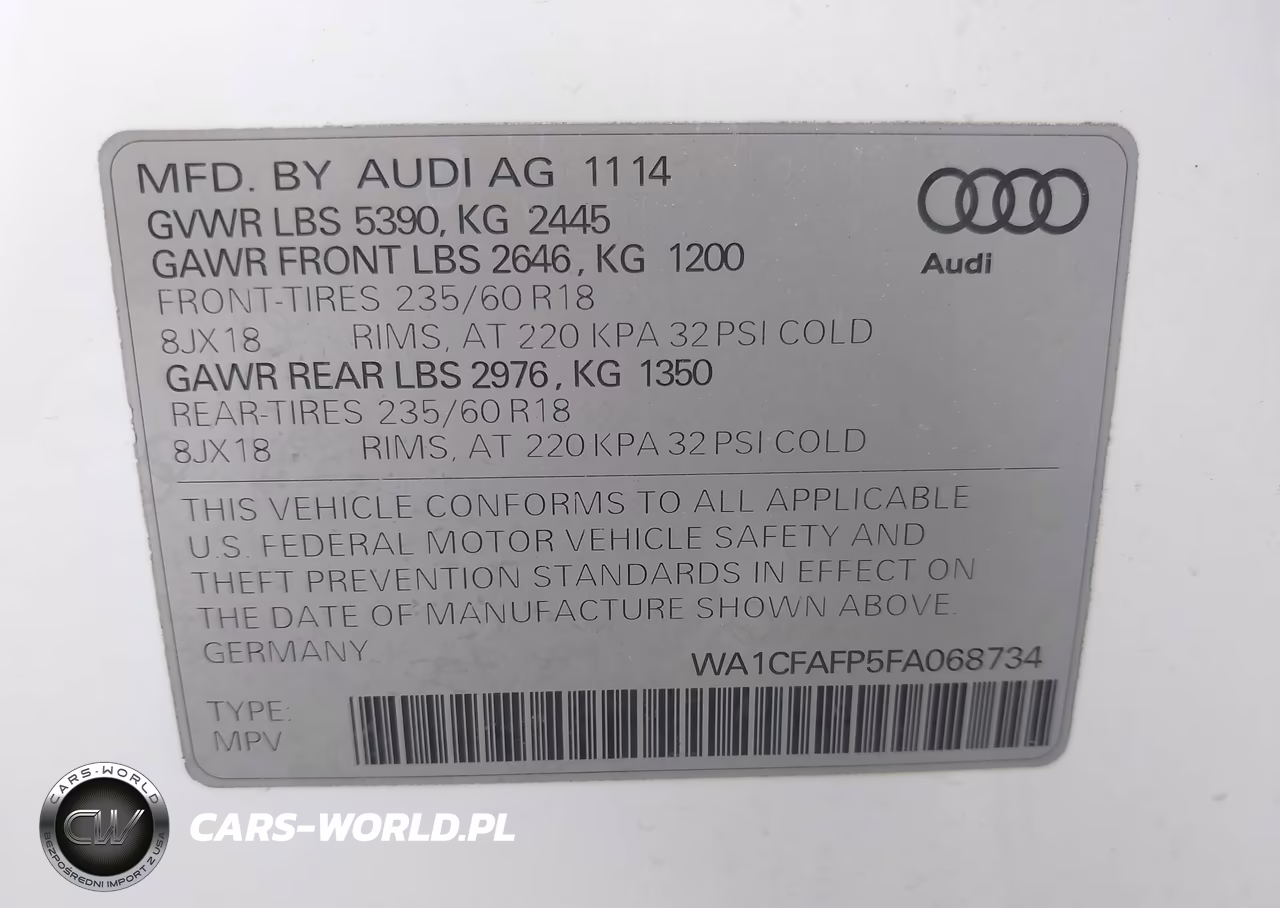2015 Audi Q5 2.0T Premium VIN:WA1CFAFP5FA068734 - 9