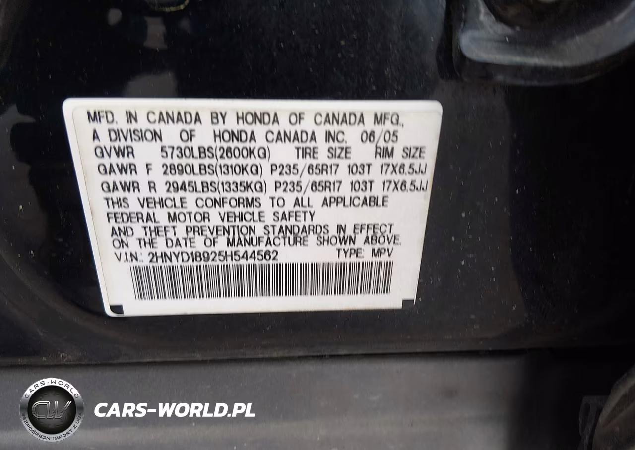 2005 Acura Mdx VIN:2HNYD18925H544562 - 9