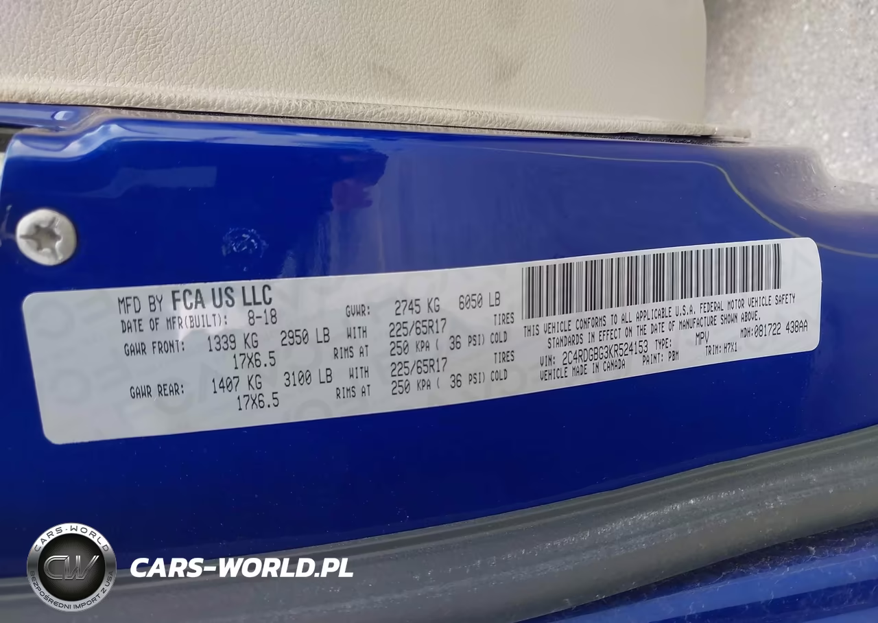 2019 Dodge Grand Caravan Se VIN:2C4RDGBG3KR524153 - 9