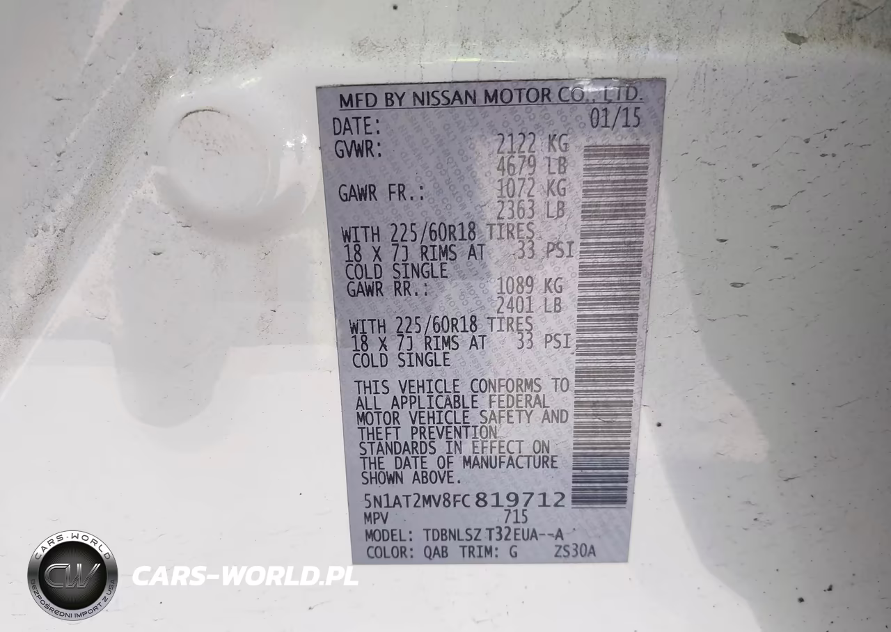2015 Nissan Rogue Sl VIN:5N1AT2MV8FC819712 - 9
