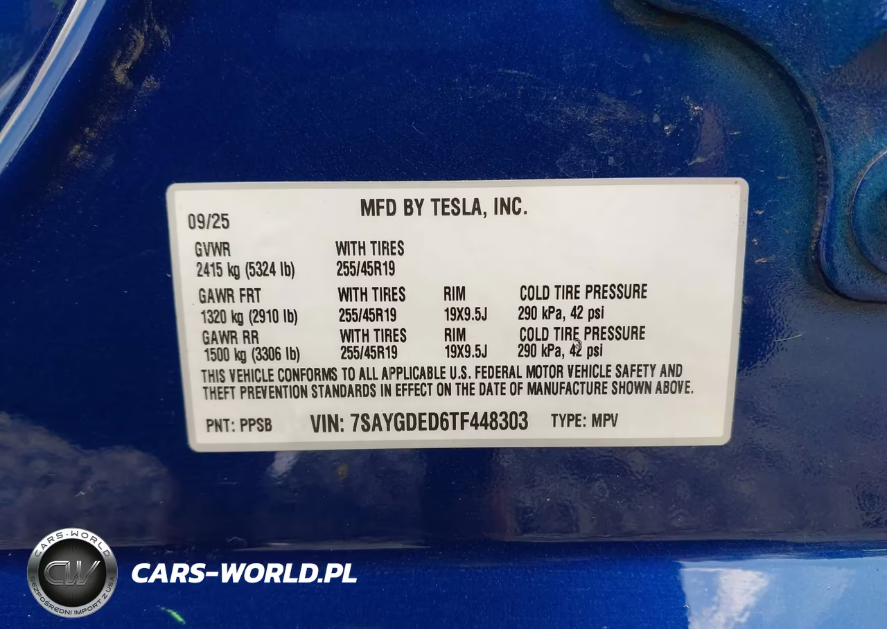 2026 Tesla Model Y Premium Rear-Wheel Drive-Rear-Wheel Drive VIN:7SAYGDED6TF448303 - 9
