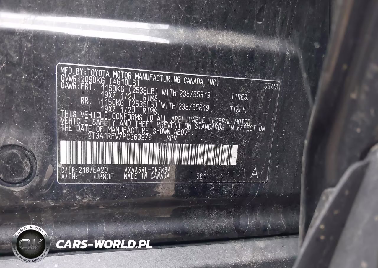 2023 Toyota Rav4 Xle Premium VIN:2T3A1RFV7PC363976 - 9
