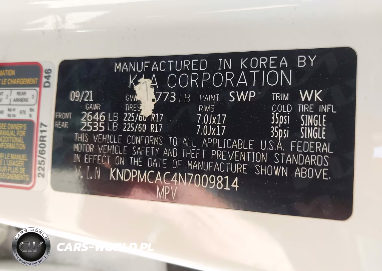 2022 Kia Sportage Lx VIN:KNDPMCAC4N7009814 - 9
