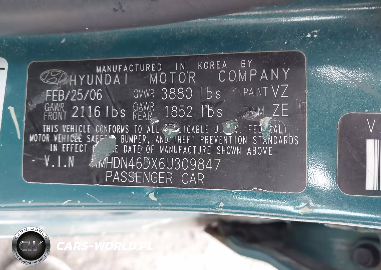 2006 Hyundai Elantra Gls-Limited VIN:KMHDN46DX6U309847 - 9