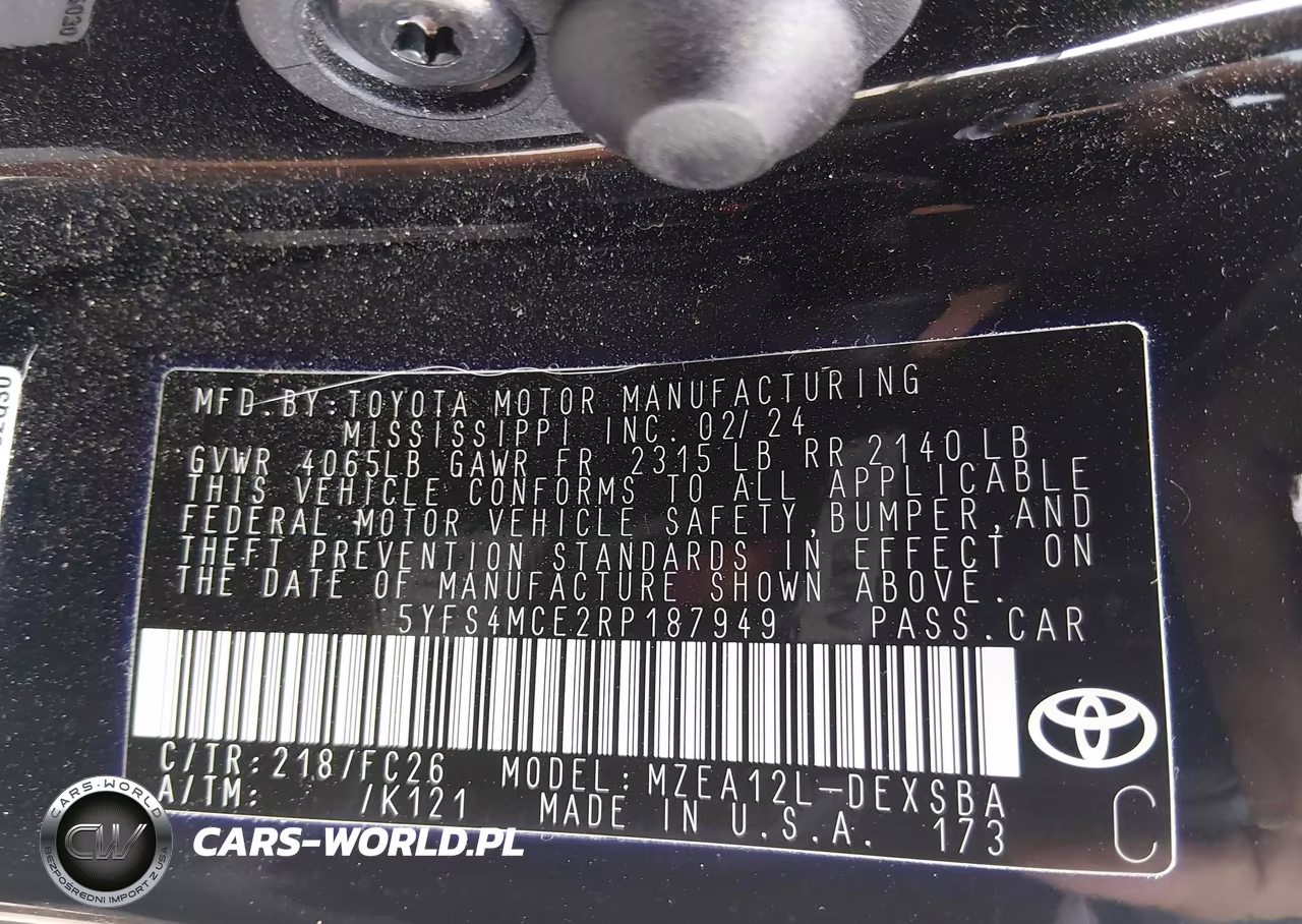 2024 Toyota Corolla Se VIN:5YFS4MCE2RP187949 - 9
