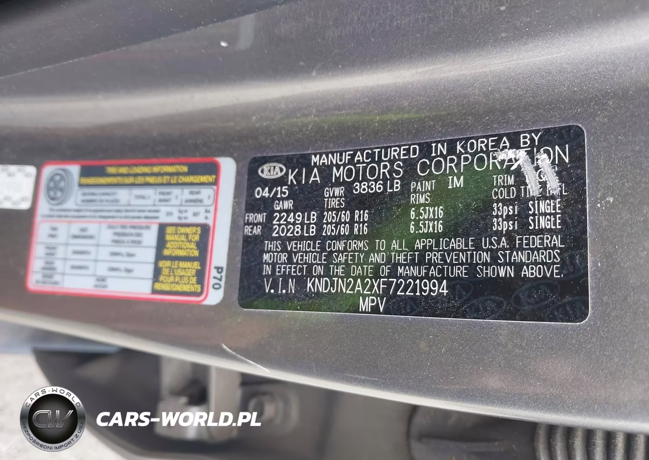 2015 Kia Soul VIN:KNDJN2A2XF7221994 - 9