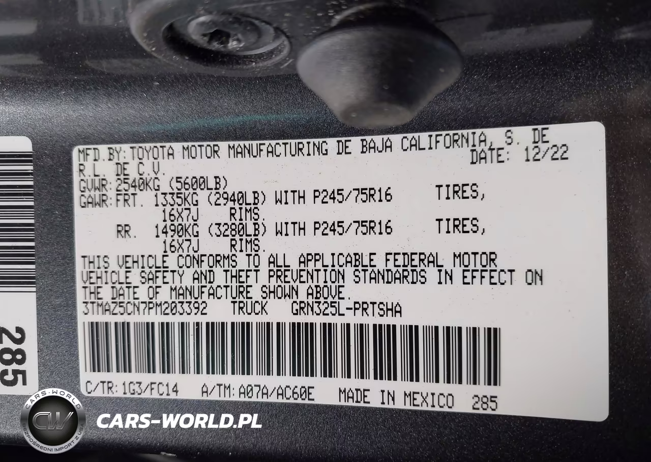 2023 Toyota Tacoma Sr5 V6 VIN:3TMAZ5CN7PM203392 - 9
