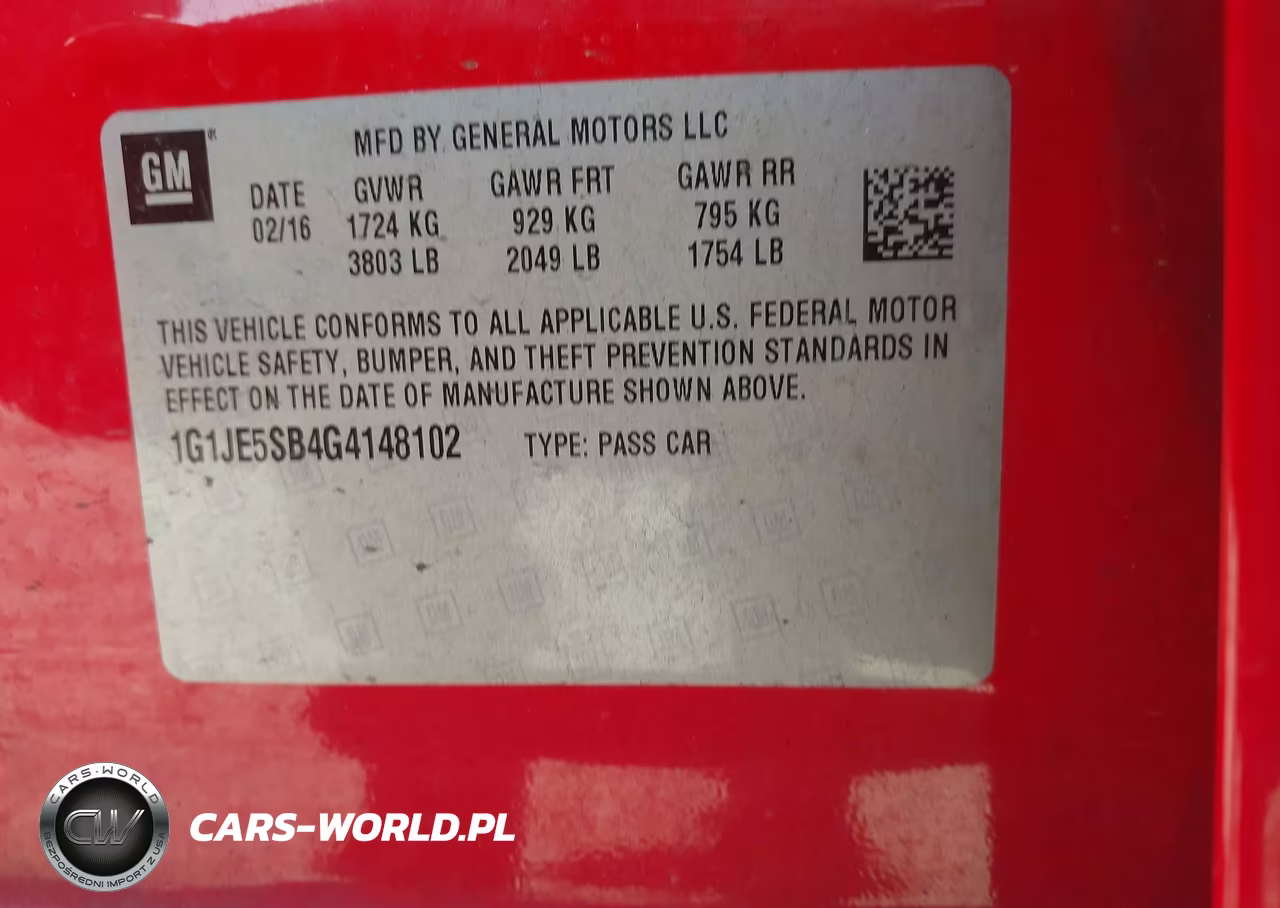 2016 Chevrolet Sonic Ltz Auto VIN:1G1JE5SB4G4148102 - 9