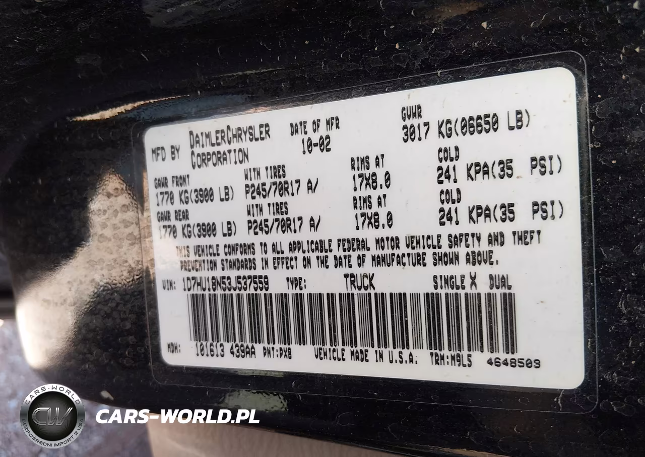 2003 Dodge Ram 1500 Slt-Laramie-St VIN:1D7HU18N53J537559 - 9