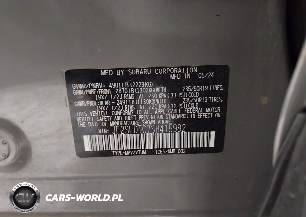 2025 Subaru Forester Touring VIN:JF2SLDTC7SH415982 - 9
