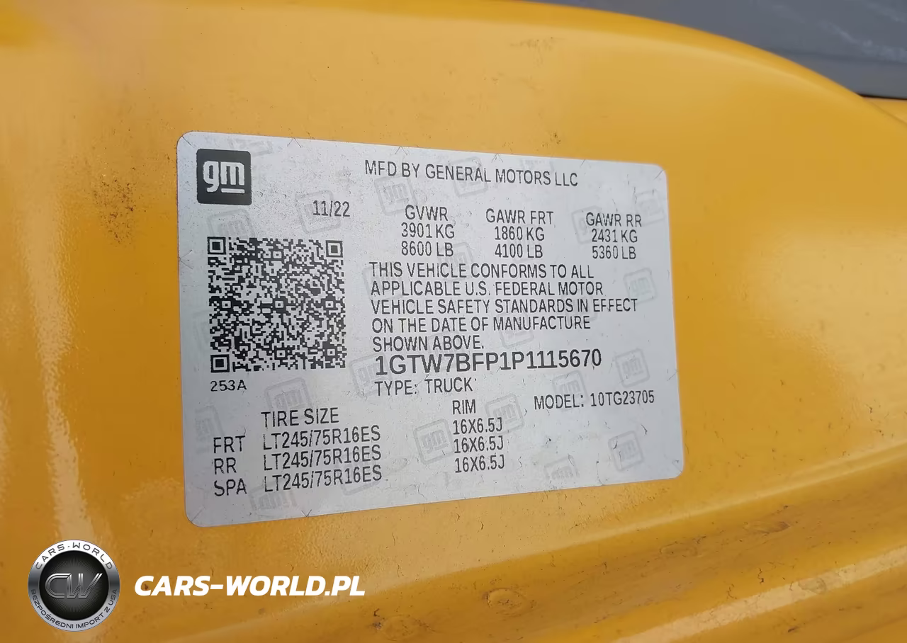 2023 GMC Savana Cargo Rwd 2500 Extended Wheelbase Work Van VIN:1GTW7BFP1P1115670 - 9