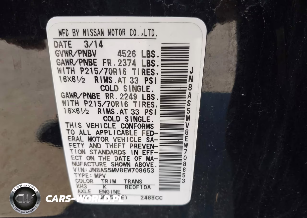 2014 Nissan Rogue Select S VIN:JN8AS5MV8EW708653 - 9