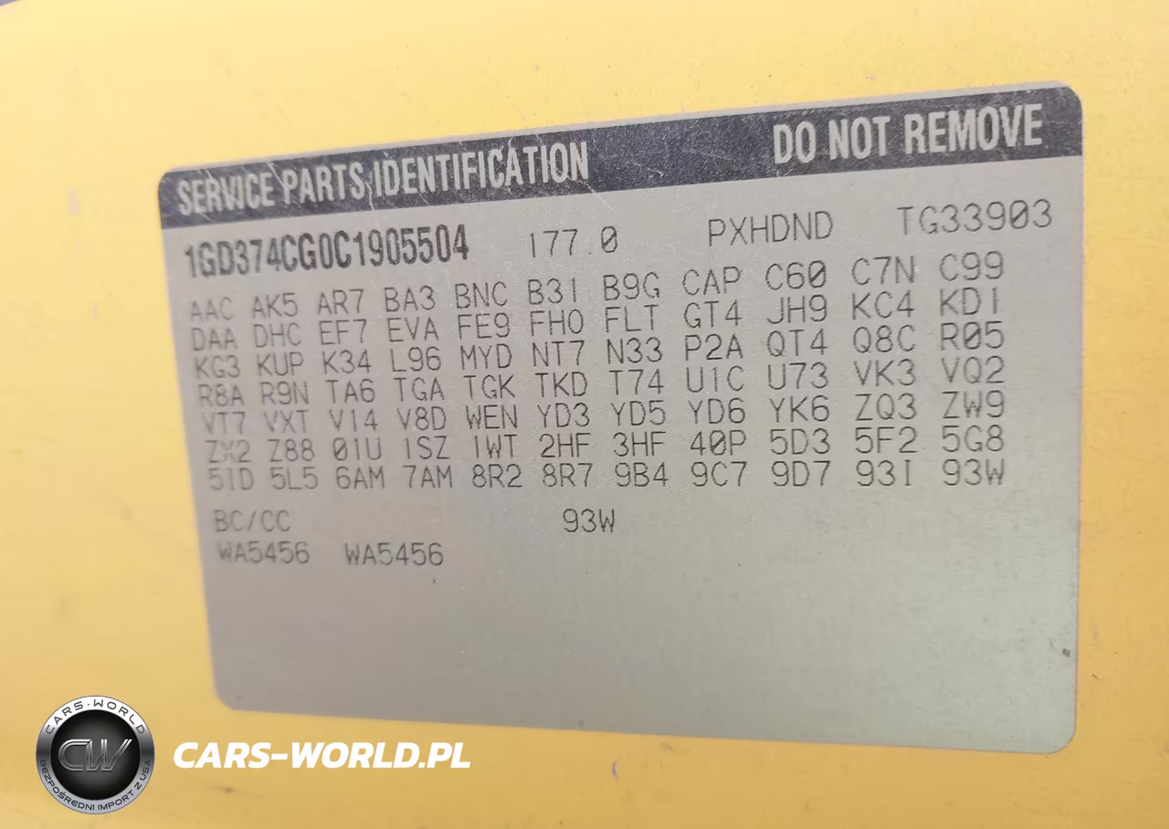 2012 GMC Savana Cutaway Work Van VIN:1GD374CG0C1905504 - 8