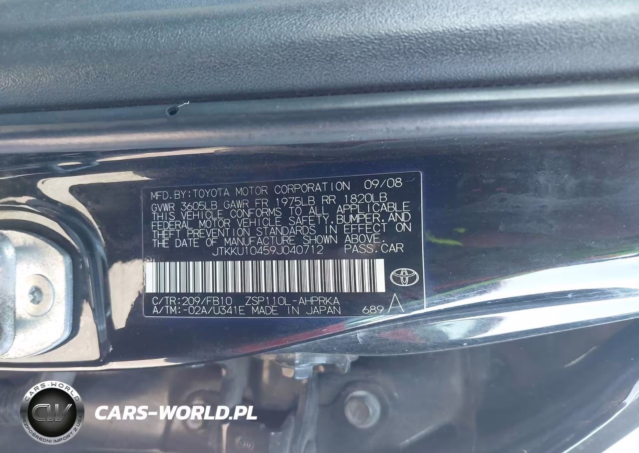 2009 Toyota Scion Xd VIN:JTKKU10459J040712 - 9