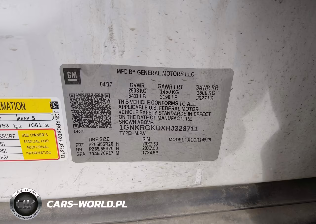 2017 Chevrolet Traverse 1Lt VIN:1GNKRGKDXHJ328711 - 9