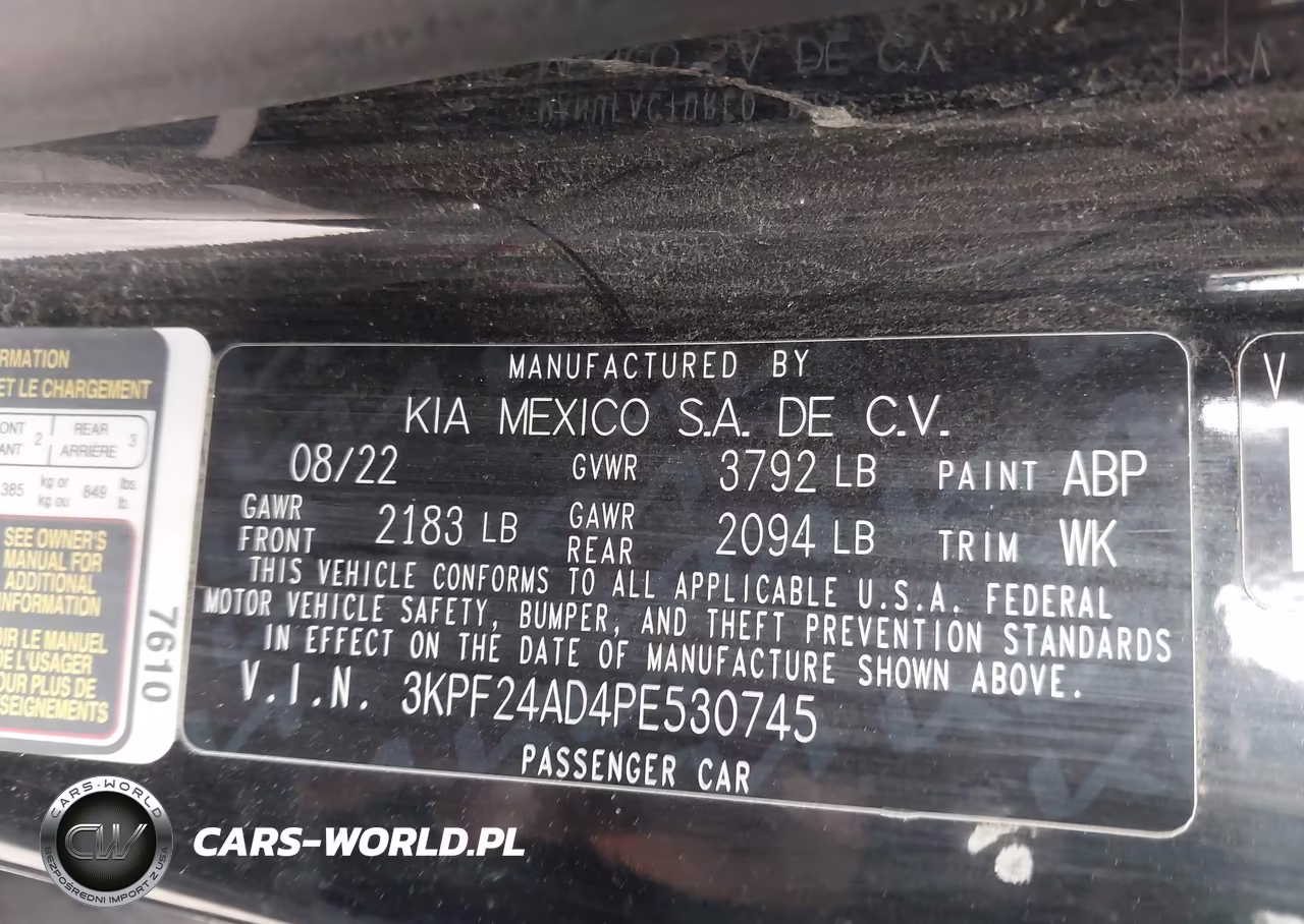2023 Kia Forte Lxs VIN:3KPF24AD4PE530745 - 9