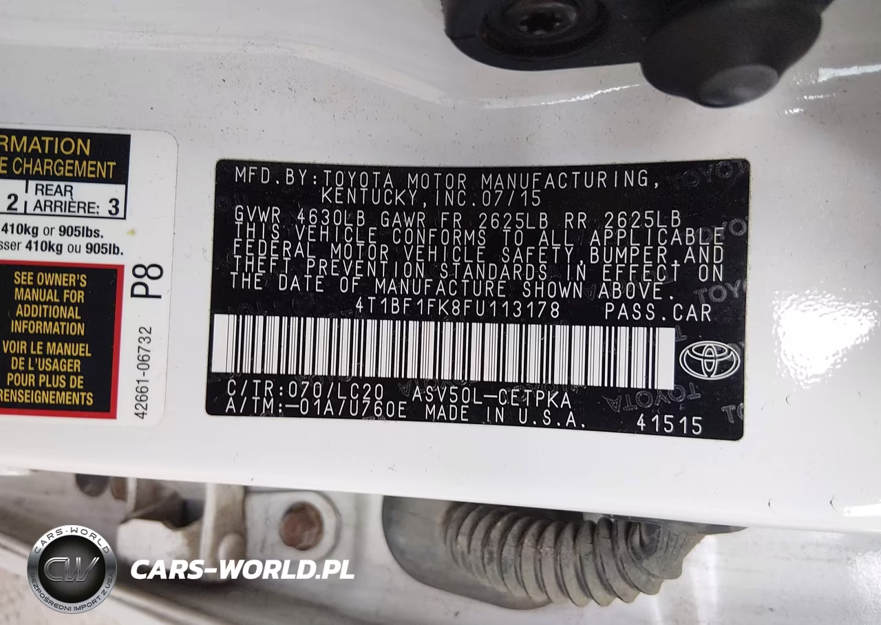 2015 Toyota Camry Xse VIN:4T1BF1FK8FU113178 - 9