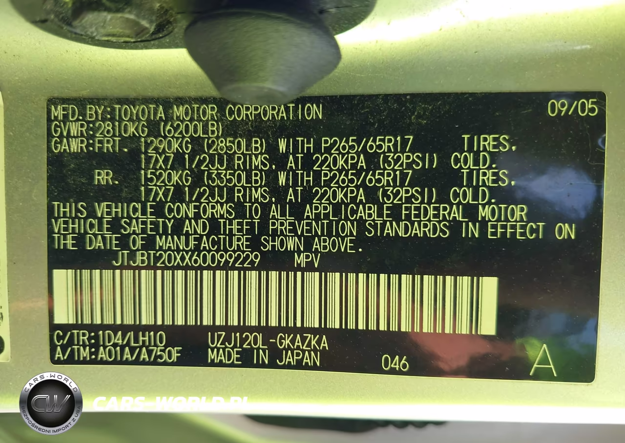 2006 Lexus Gx 470 VIN:JTJBT20XX60099229 - 9
