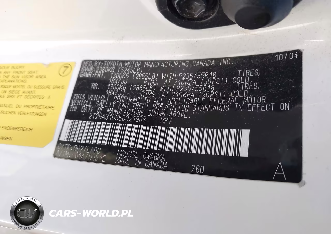 2005 Lexus Rx 330 VIN:2T2GA31U95C021968 - 9