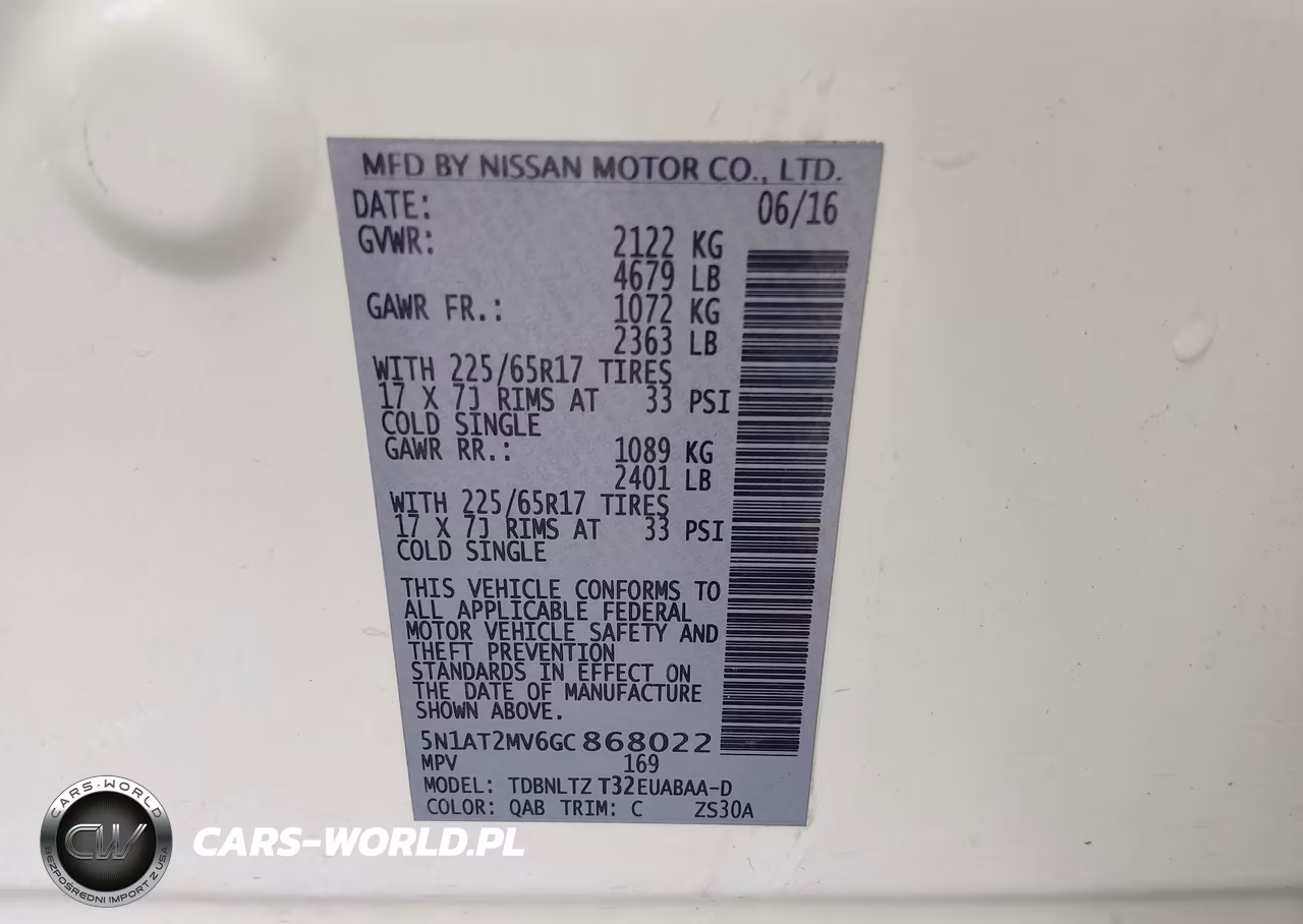 2016 Nissan Rogue Sv VIN:5N1AT2MV6GC868022 - 9