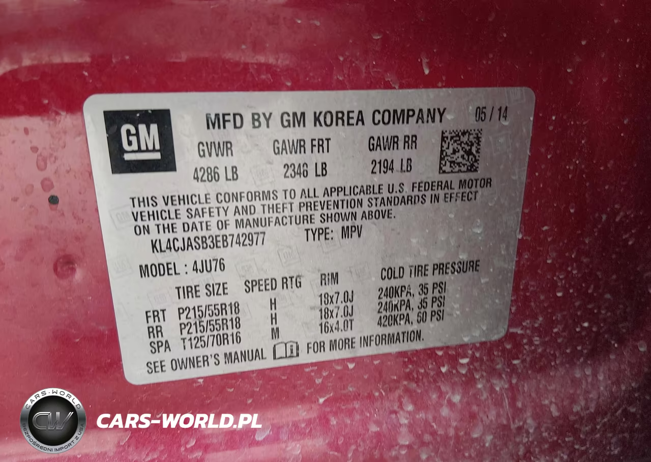 2014 Buick Encore VIN:KL4CJASB3EB742977 - 9